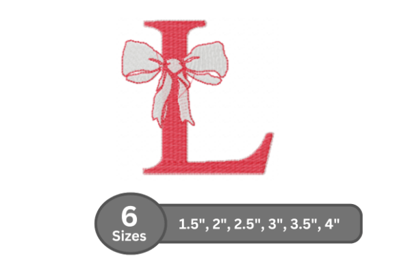 Cherry Knot Alphabet - L