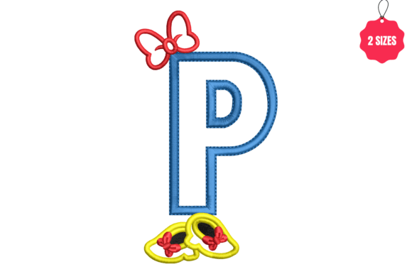 Letter P with Bow